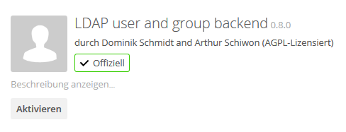 Auswahl LDAP-APP